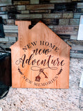New Home New Adventure New Memories Cutting Board