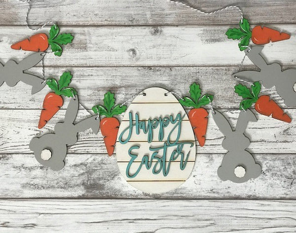Easter Bunny & Carrot Garland DIY Kit