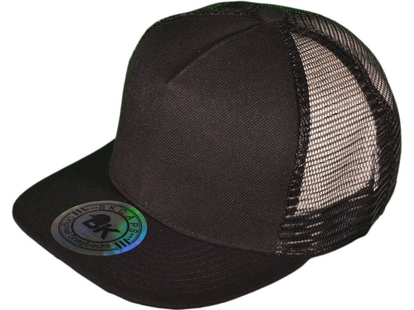 Black & Black Trucker Hat